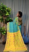 Nokshimala Soft Firoja Jamdani Saree - Image 3