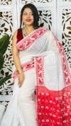 White Soft Buti Korat Jamdani Saree