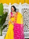 Yellow Soft Buti Korat Jamdani Saree