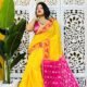 Yellow Soft Buti Korat Jamdani Saree