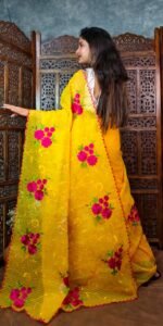 Yellow Soft Marigold Handloom Saree