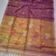 Exclusive Dual Tone Pata Tissue Sari With Blouse Piece