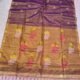 Exclusive Dual Tone Pata Tissue Sari With Blouse Piece