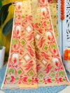 Shiuli Soft Pastel Orange Jamdani Saree