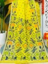 Shiuli Soft Yellow Jamdani Saree