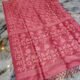 Deep Rose Pure Tussar By Tussar Handloom Sari With Blouse Piece