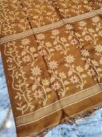 Light Copper Pure Tussar By Tussar Handloom Sari With Blouse Piece