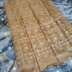 Mushroom Pure Tussar By Tussar Handloom Sari With Blouse Piece