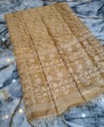 Mushroom Pure Tussar By Tussar Handloom Sari With Blouse Piece