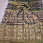 Exclusive Dual Tone Buti Tissue Sari With Blouse Piece