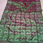 Exclusive Dual Tone Buti Tissue Sari With Blouse Piece