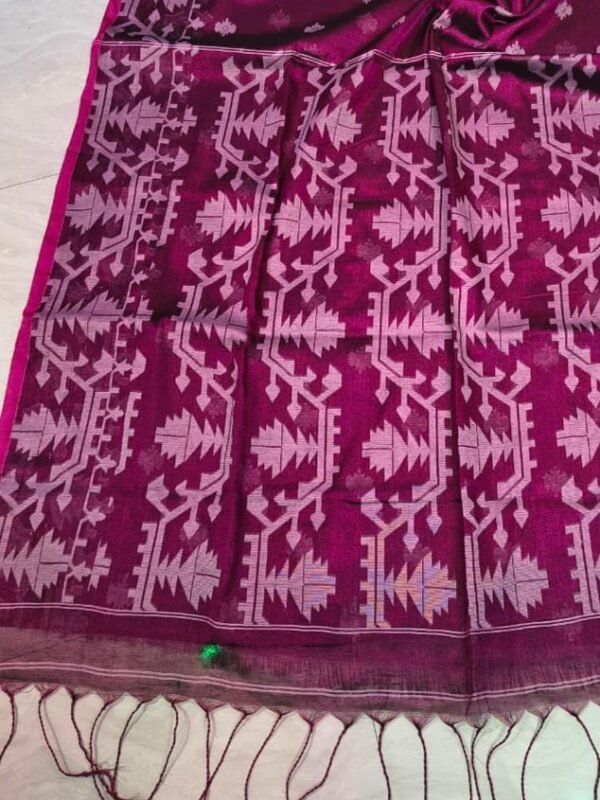 Exclusive Dual Tone Buti Tissue Sari With Blouse Piece