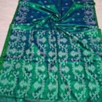 Exclusive Dual Tone Buti Tissue Sari With Blouse Piece