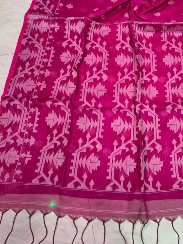 Exclusive Dual Tone Buti Tissue Sari With Blouse Piece