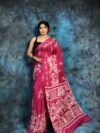 Bright Maroon Soft Mulmul Cotton Saree