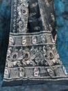 Dark Grey Soft Mulmul Cotton Saree