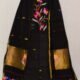 Exclusive Joba Black Handloom Unstitched 2 Piece Jamdani Suit Piece