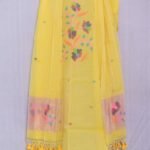 Exclusive Joba Yellow Handloom Unstitched 2 Piece Jamdani Suit Piece