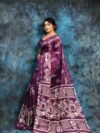 Grape Purple Soft Mulmul Cotton Saree