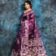 Grape Purple Soft Mulmul Cotton Saree