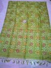 Joba Camo Green Tussar By Tussar Handloom Jamdani Sari With Blouse Piece