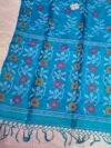 Joba Picton Blue Tussar By Tussar Handloom Jamdani Sari With Blouse Piece