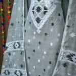 Loket Grey Unstitched 2 Piece Jamdani Suit Set