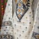Loket Off White Unstitched 2 Piece Jamdani Suit Set