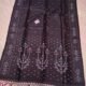 Pure Tussar By Tussar Handloom Sari With Blouse Piece - Black Coffee