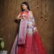 Hazar Buti Dhakai Jamdani Saree with Blouse Piece - Cadet Grey