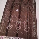Pure Tussar By Tussar Handloom Sari With Blouse Piece - Coffee