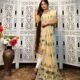 2 Piece Unstitched Soft Jamdani Churidar Set - Cream