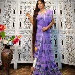2 Piece Unstitched Soft Jamdani Churidar Set - Deep Lavender