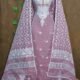 Jamdani 2 Piece Soft Unstitched Churidar Set - Dusky Purple