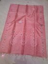Pure Tussar By Tussar Handloom Sari With Blouse Piece - Dusky Rose