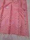 Pure Tussar By Tussar Handloom Sari With Blouse Piece - Dusky Rose