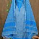 Jamdani 2 Piece Soft Unstitched Churidar Set - Faded Blue