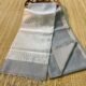 Plain Maheshwari Handloom Jamdani Saree with Blouse Piece - Grey