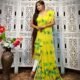2 Piece Unstitched Soft Jamdani Churidar Set - Lemon Yellow