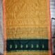 Maheshwari Design Tiger Orange Cotton Silk Handloom Saree with Blouse Piece