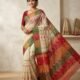 Ashtami Buti Dhakai Jamdani Sari with Blouse Piece - Mushroom
