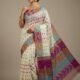 Ashtami Buti Dhakai Jamdani Sari with Blouse Piece - Off White