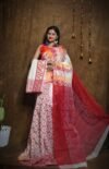 Hazar Buti Dhakai Jamdani Saree with Blouse Piece - Off White