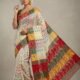 Ashtami Buti Dhakai Jamdani Sari with Blouse Piece - Off White