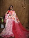 Hazar Buti Dhakai Jamdani Saree with Blouse Piece - Off White