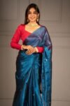 Plain Tissue Sari With Chumki Work - Venice Blue