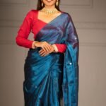 Plain Tissue Sari With Chumki Work - Venice Blue