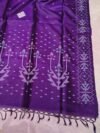 Pure Tussar By Tussar Handloom Sari With Blouse Piece - Purple