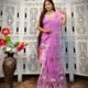 2 Piece Unstitched Soft Jamdani Churidar Set - Purplish Pink