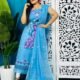 Unstitched Soft 2 Piece Jamdani Churidar - Sky Blue